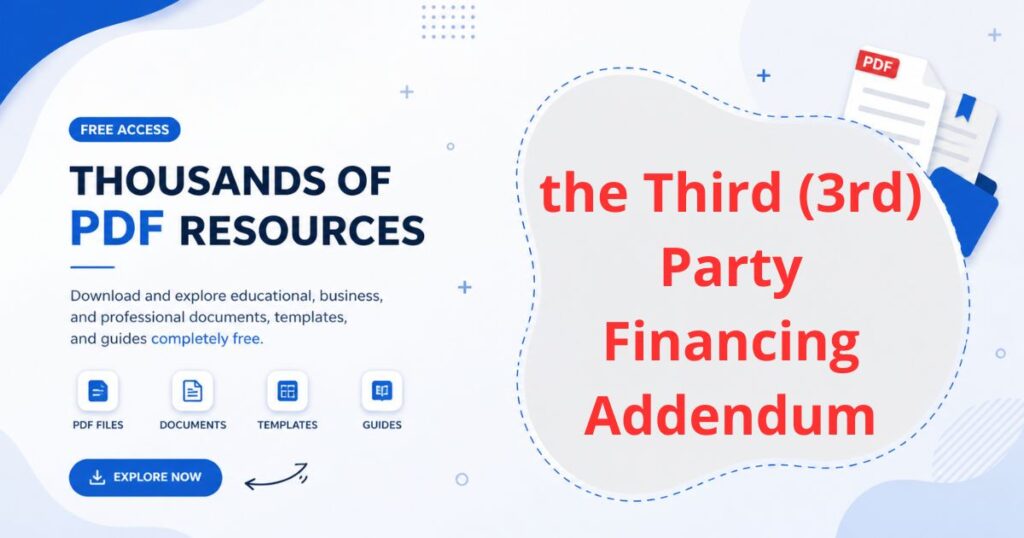 Understanding the Third (3rd) Party Financing Addendum. pdf