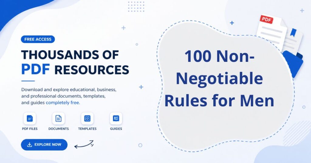 100 Non-Negotiable Rules for Men 2026
