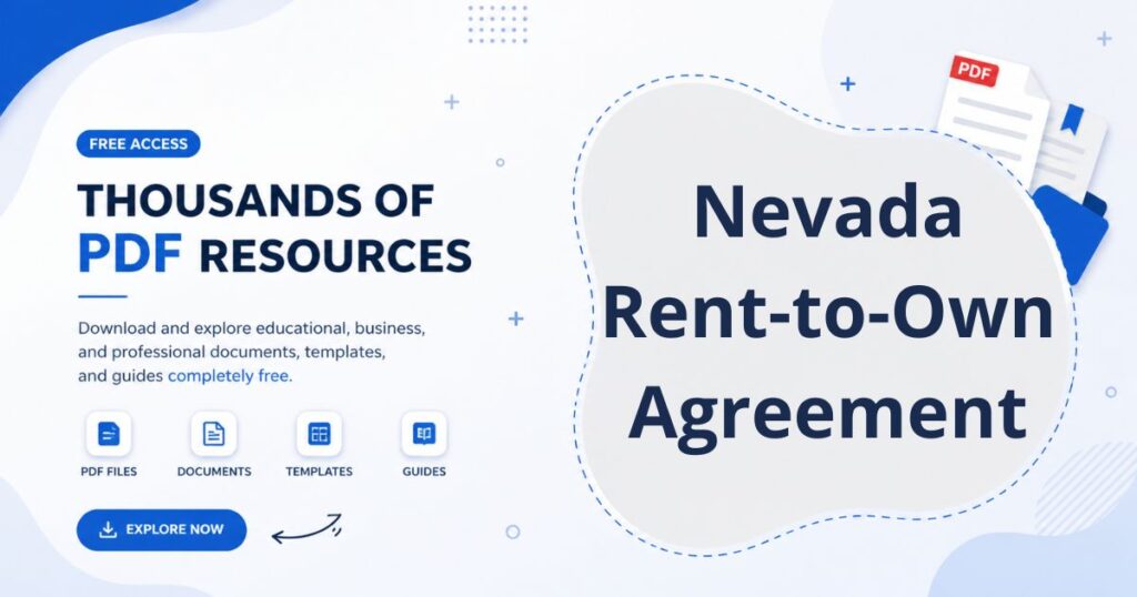 Nevada Rent-to-Own Agreement. Nevada Rent-to-Own Agreement