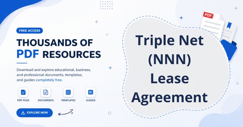 Triple Net (NNN) Lease Agreement: Download PDF