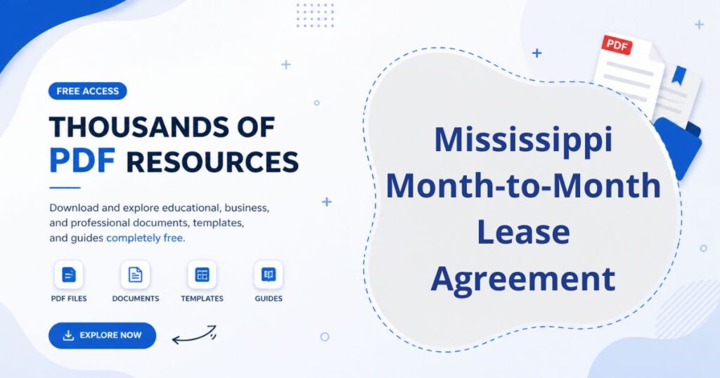 Mississippi Month-to-Month Lease Agreement