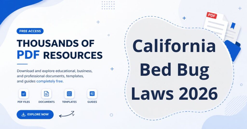 California Bed Bug Laws
