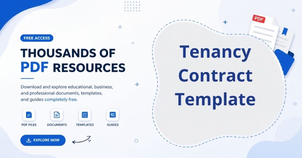 A legal agreement document showing tenancy contract details including rent terms, tenant obligations, and landlord rights.